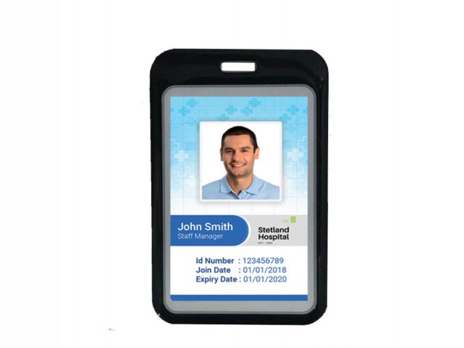 Plastic Vartical Card Only